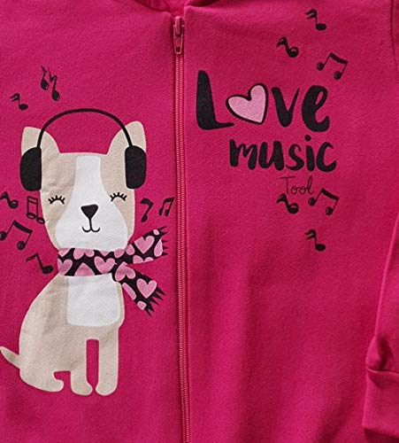Conjunto Infantil de Moletom Menina- Love You - 4 ao 8
