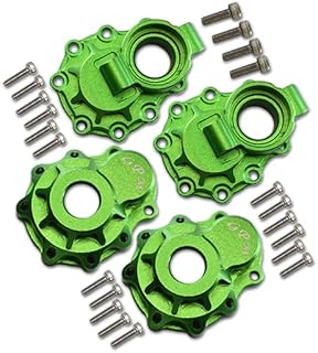 Aluminum Rear Knuckle Arm Inner Case with Outer Portal Cover for 1/10 RC Crawler For Traxxas TRX-4 / TRX-6 G63-1Pr Set Green