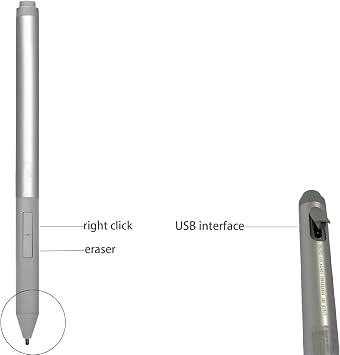 Rechargeable Active Pen G3 for HP Rechargeable Active Pen G3; Compatible with HP EliteBook x360 1030 G3/G4 EliteBook x360 1040 G5/G6,ZBook Studio x360 G5