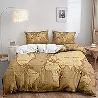 Housse De Couette 200x200 Cm Paysage Coucher De Soleil - Parure De Lit Microfibre Avec 2 Taies