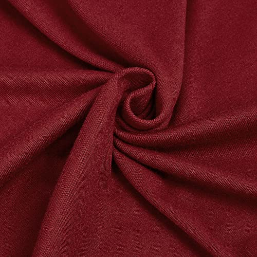 Ragemall Men Long Cardigan Loose Open Front Ruffle Shawl Collar Drape Cape Vintage Cloak Outwear_Pure_Wine Red 3Xl #TOP4