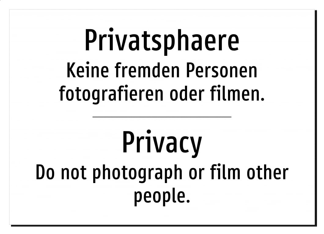 63594-DEEN-T-07 | Privatsphaere/Privacy Schild zweisprachig Deutsch