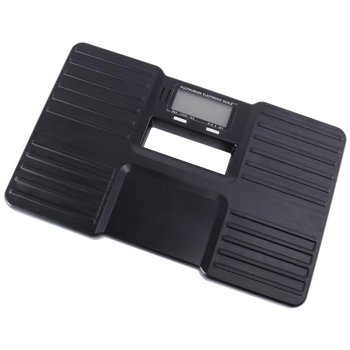 Bilancia Digitale Corpo e Bagagli 150kg Plastica Nera | Retroilluminazione, Spegnimento Automatico, Alimentazione 2 X Aaa Non Incluse