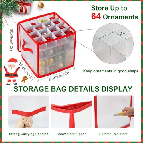 Boîte de rangement boules de Noël pour simplifier le rangement du salon