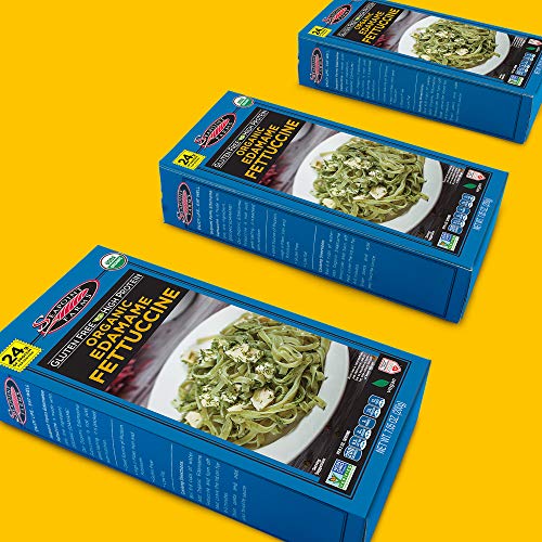 Seapoint Farms Organic Edamame Fettuccine, Healthy Gluten-Free Noodles, 3 Pack, 7.05 Ounce (pack of 3)