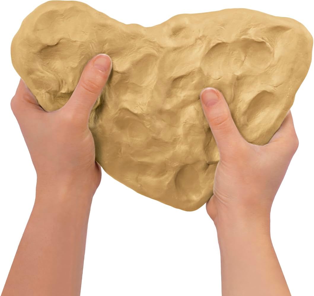 Jovi - Air Dry Clay, Set of 3 Units, 1.1lb Each, Total of 3.3 lb, No Oven Needed, Sand Ochre Color, Pottery Clay for Arts and Crafts Projects (P85O/3)