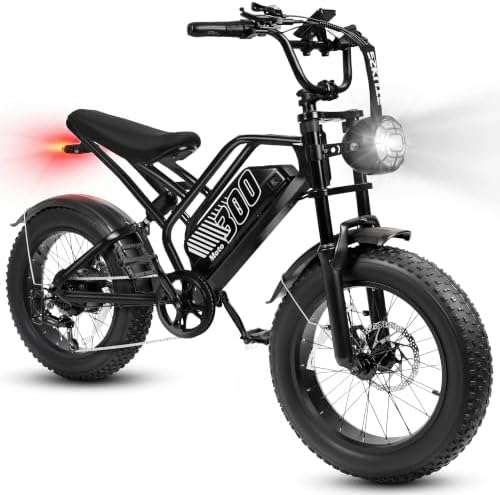 ESKUTE Electric Bike for Adult, 48V 20.8/41.6Ah Battery, 20"×4" Fat Tire with 1500W Motor E-Bike, Off-Road Ebike Up to 30+MPH, 7-Speed Beach Snow Trail Mountain Commuter for Beginner Cyclists V300 image 8