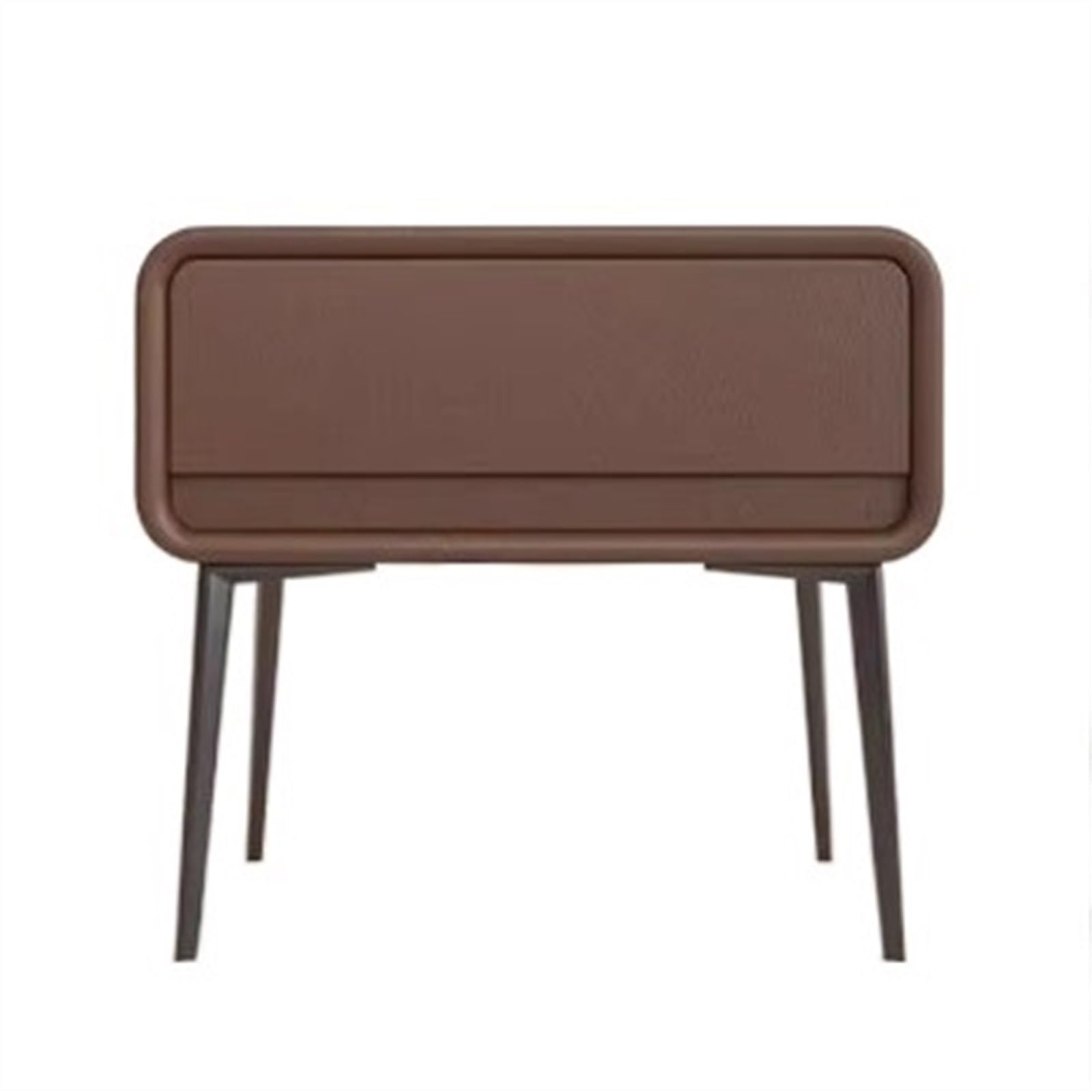 Table de chevet en bois avec tiroir de rangement meuble de nuit marron café