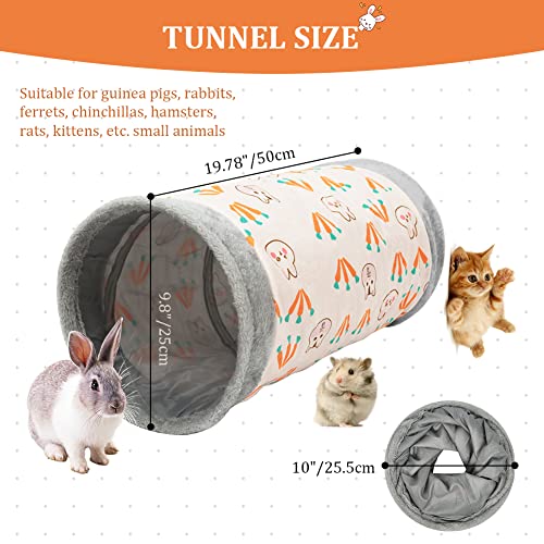 Bonjin Guinea Pig Tubes & Tunnels, Tunnel Toys For Dwarf Rabbits Bunny Guinea Pigs Kitty And Other Small Animals Hideout Activity #TOP1