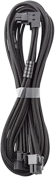 CableMod C-Series Pro ModMesh Sleeved 12VHPWR 90 StealthSense PCI-e Cable for Corsair - Variant A Black, 16-pin to Dual 8-pin, 60cm