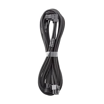 CableMod RT-Series Pro ModMesh Sleeved 12VHPWR 90 StealthSense PCI-e Cable for ASUS/Seasonic/Phanteks - Variant A (Black, 16-pin to Dual 8-pin, 60cm)