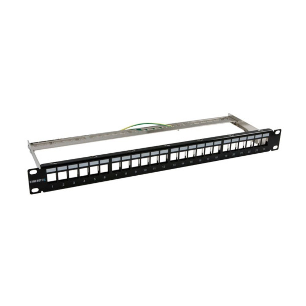 Keystone,Modulträger, 19" Patchpanel für 24xTP-Modul,1HE,Schw