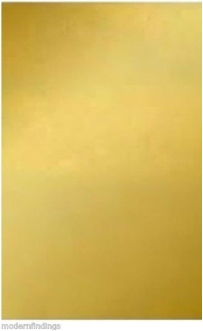 Modern Findings(TM) 260 Yellow Brass Sheet / 18 Ga - .040" (6" x 12")