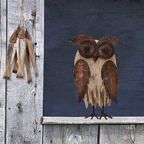 Wood Bird Figurine Home Decor Accent, Rustic Bird Statue Tabletop Decoration Owl Decor For Living Room Bedroom Office Decoration, Abstract Bird Figurine Spring Summer Autumn Decor (Rust Color A & B) #TOP3
