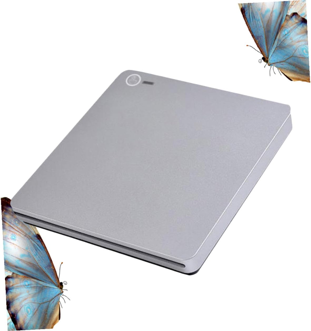 SEWACC Dual Interface USB Type-c External CD Burner Ultra-Thin Lightweight Optical Drive Compatible with Windows for Home and Office Use Silver