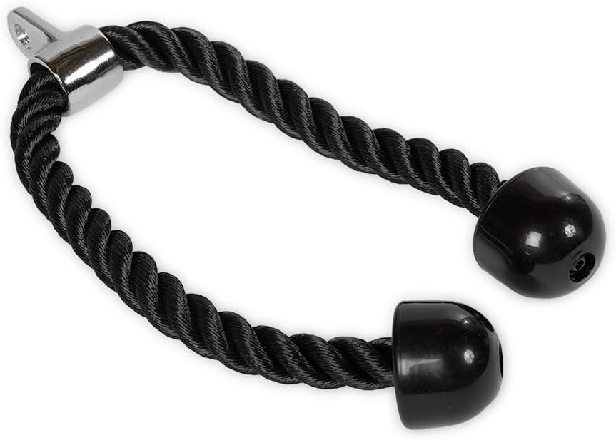 Titan Fitness Tricep Rope Press Down Rubber Stoppers Strength Machine Attachment