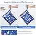 OTraki 3 Pack Waterproof Wet Dry Bag with Zippered & Handle Reusable Wet Clothes Bag Baby Cloth Diaper Wet Bags for Swimming Travel Beach Pool Gym,Drying Do Not Exceed 176℉ (Flower Pattern)