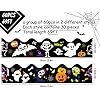 Whaline Halloween Bulletin Board Borders - 60 Ghost & Spider Web Decorations