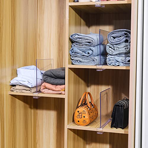 Séparateurs d'étagère pour dressing parfait : rangez pulls et sacs