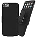 Stalion Secure Belt Clip Holster & Shell Case Combo with Kickstand for Apple iPhone 7 (4.7"Inch)(Jet Black)