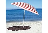 Durch die Teleskopstange wird der Schirm besonders klein und handlich und kann ganz einfach verstaut werden, wenn der Besuch am Strand vorüber oder die Gartenparty beendet ist