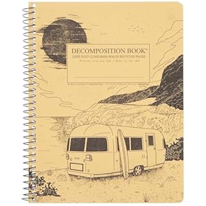 Decomposition Big Sur College Ruled Spiral Notebook – 9.75 x 7.5 Journal with 160 Lined Pages – 100% Recycled Paper – Notebooks for School Supplies, Home & Office – Made in USA