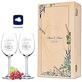 🍷 ABMESSUNG - Die Maße des Weinglas entsprechen mit (B) 85 x (H) 226 x (L) 85 mm dem Standard. Die maximale Füllmenge eines Weinglases beträgt 460 ml.