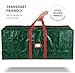 Zober Large Christmas Tree Storage Bag - Fits 9 Ft Artificial Trees - Plastic, Waterproof Christmas Tree Bag For Storage Box For Xmas - Strong, Durable Handles - Label Card Slot - Green