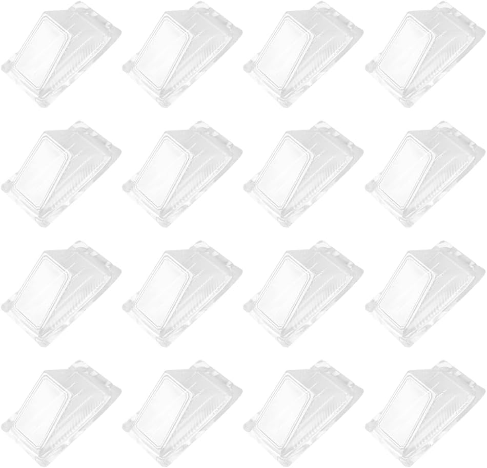 200pc Striangle Sandwich Container Disposable Sandwich Triangle Case Plastic Packing Box Clear Clamshell Food Containers Triangle Cake Containers with Lids Food Box
