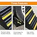 B BAIJIAWEI 2 Pack Heavy Duty Large Solid Rubber Wheel Chock with Handle for Travel Trailer, Truck, Commercial Vehicle and RV, 10