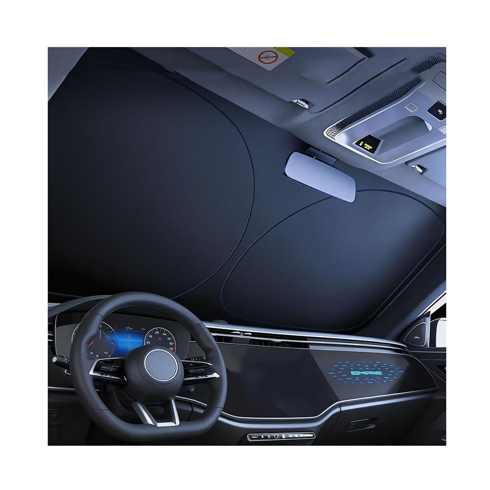 AZQY for Mercedes Benz EQS SUV 2022-2025 V297 Car Windscreen Sunshade, Sun Visor Mat