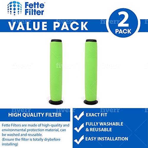 Fette Filter - Vacuum Filter Compatible With Bissell Airram. Compare To Part # 1611215 (Pack Of 2) #TOP1