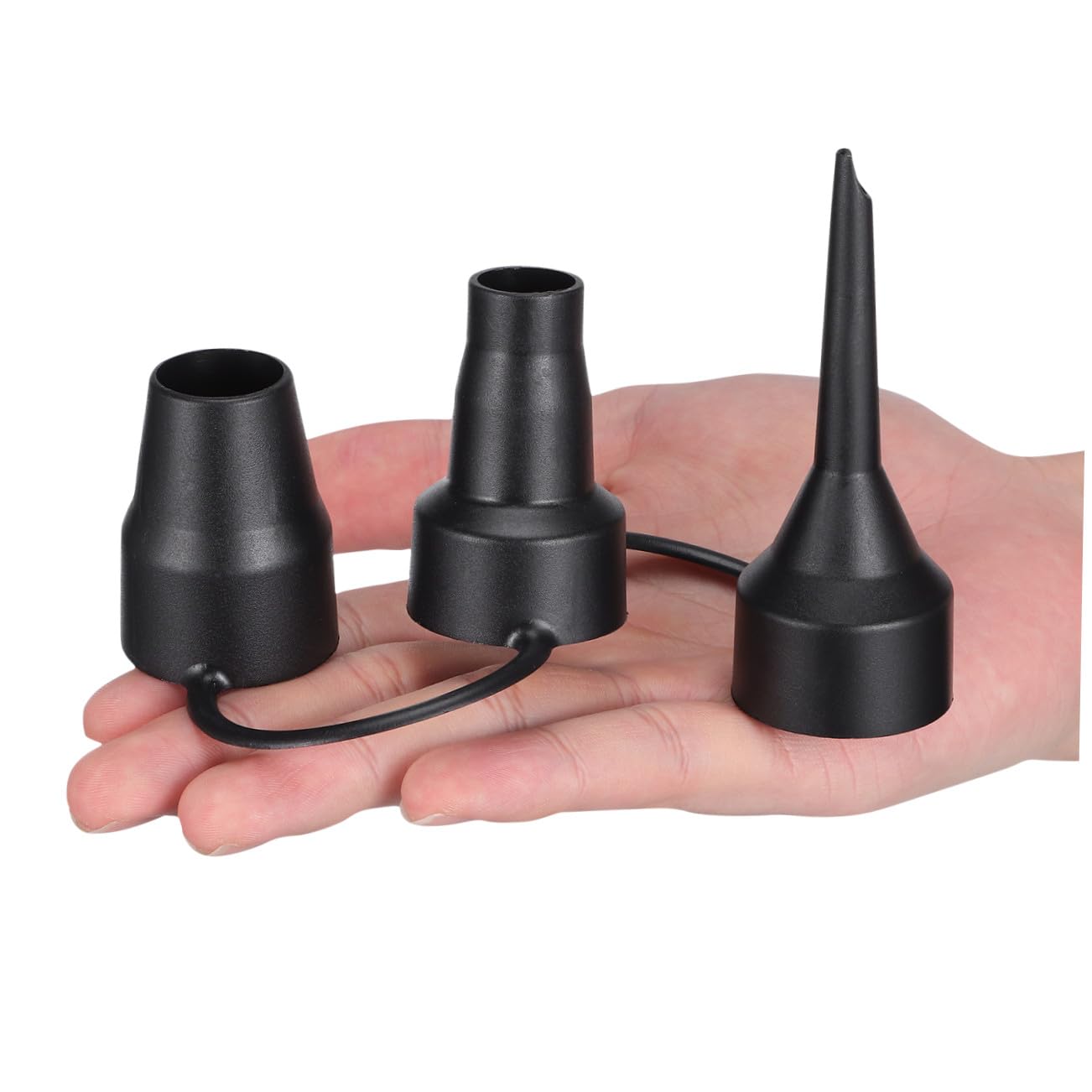 Buse de Pompe à Air Noire en Plastique, Lot de 2 Sets de Sets, 3 Tailles