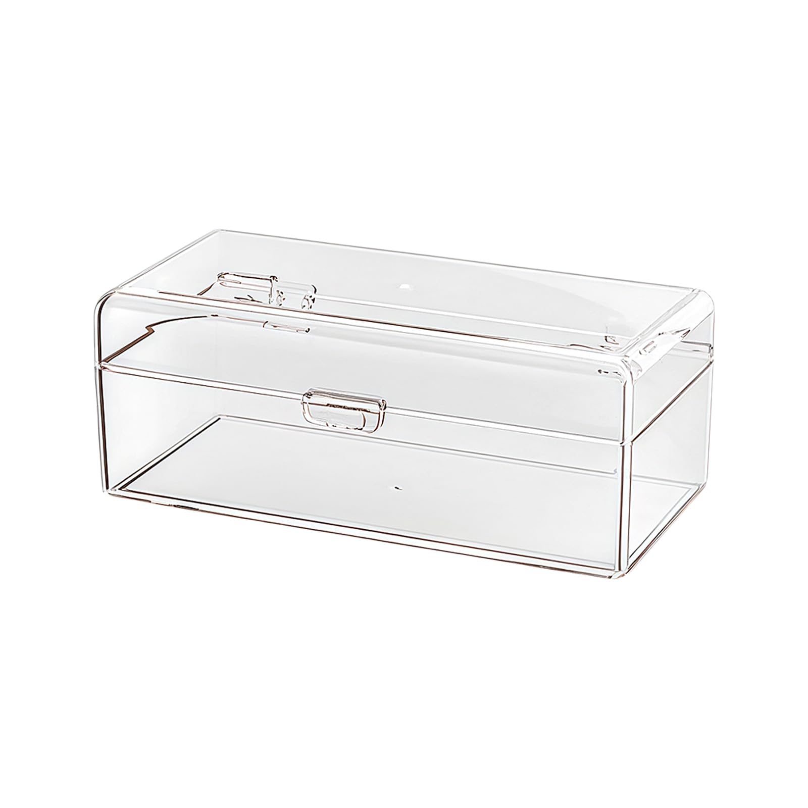 DAWTHTW Decorative Hair Accessory Organiser Transparency Storage Container with Lid Ribbons Bobbles Little Girls Portable Hair Clip Holder for Small Box for Ornaments Jewelry Storage Container Small