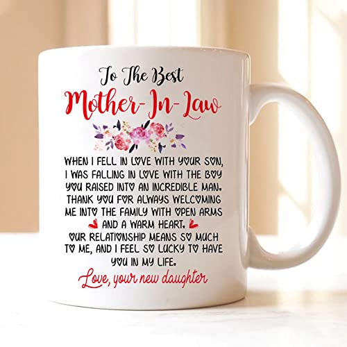 Mother In Law From Daughter I Fell In Love With Your Son Mug 1St Mother's Day Gifts From Daughter Son Baby Mom To Be Gifts Gifts Idea For Grandma Mom Mama Mother's Day Gifts (Multi 1) #TOP1