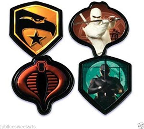 WONTTERFLY 12 COUNT G.I. JOE GI COBRA CUPCAKE RINGS PARTY FAVORS