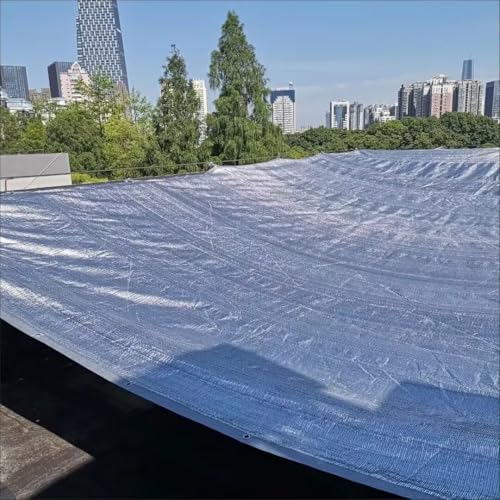 Malla Aluminet con 98% protección UV y cubierta plateada reflectante 7