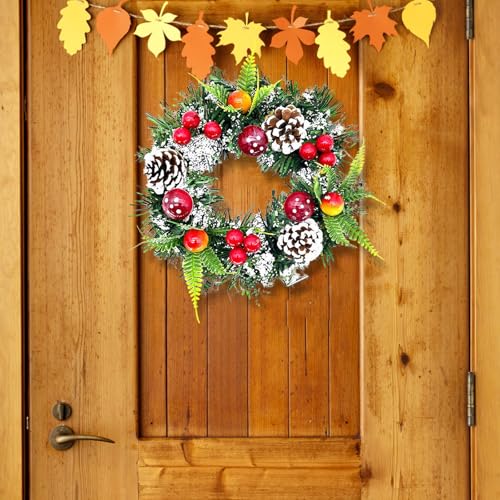 Beeren und Kranz für Festliche Feiertage vor der Tür Elegante...