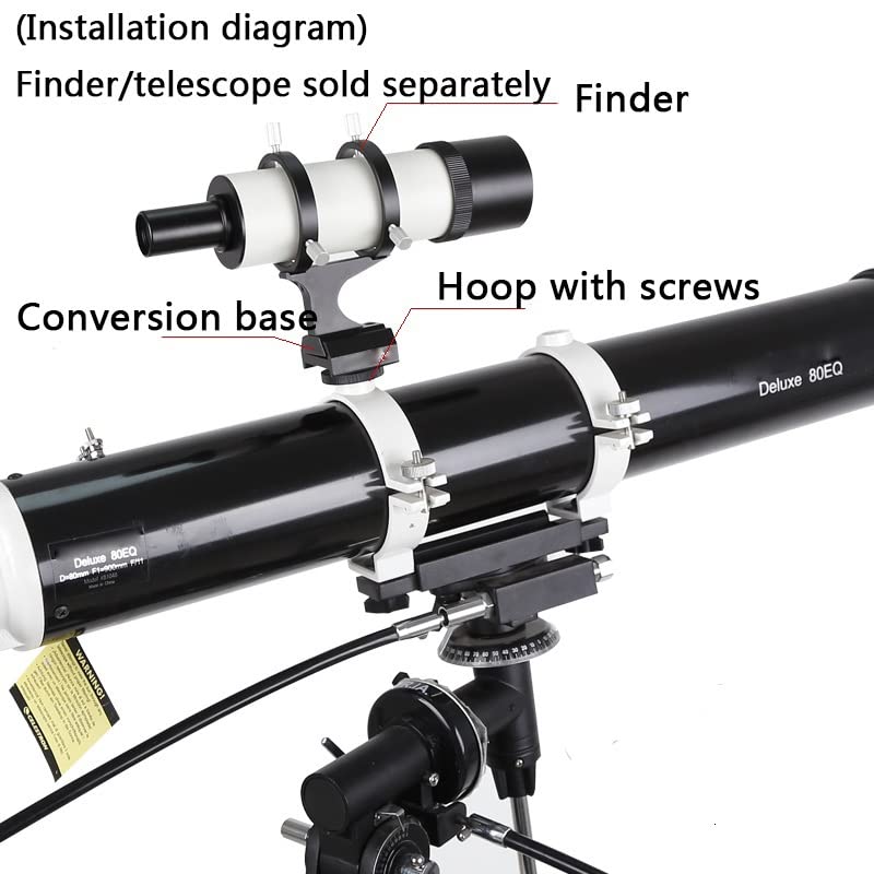 Base de Espejo multifunción de 34 mm para telescopio astronómico con soporte de aluminio robusto 3