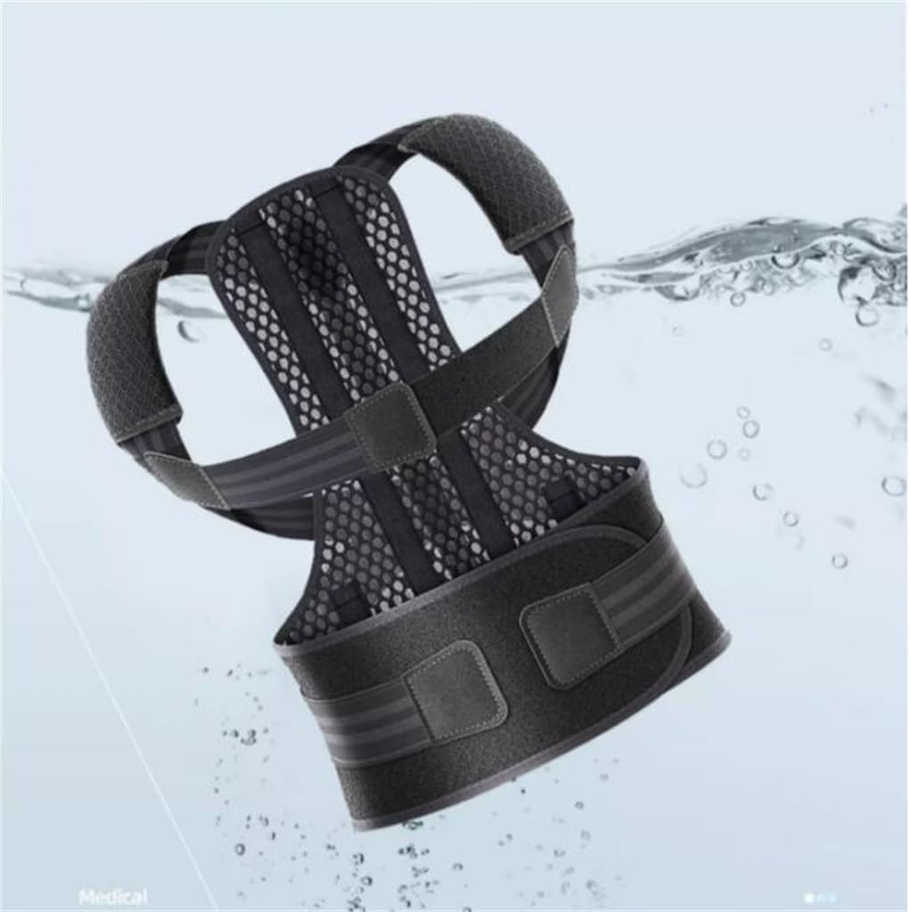 The Back of The Elderly Hunchback Correction with Chest High and Low Shoulder(Large)