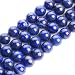 6mm Round Blue Lapis Lazuli Beads Semi Precious Gemstone Beads for Jewelry Making Strand 15 Inch (63-66pcs)
