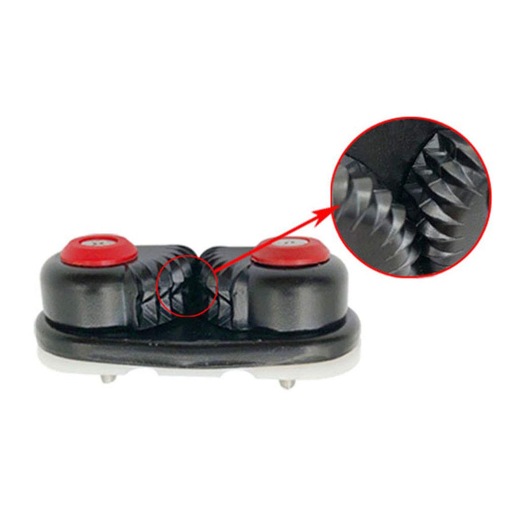 Gazechimp 4er Pack Aluminium Schotklemme, Boot Cam Cleat für 1-15 mm Seile