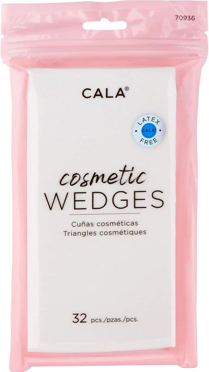 Esponjas de maquillaje Cosmetic Wedges, aplicadores triangulares suaves para base líquida y crema, lados planos + bordes de precisión para mezclar, retoques y trabajos detallados, 32 unidades