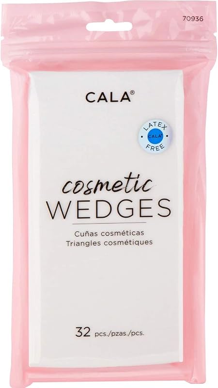 Esponjas de maquillaje Cosmetic Wedges, aplicadores triangulares suaves para base líquida y crema, lados planos + bordes de precisión para mezclar, retoques y trabajos detallados, 32 unidades