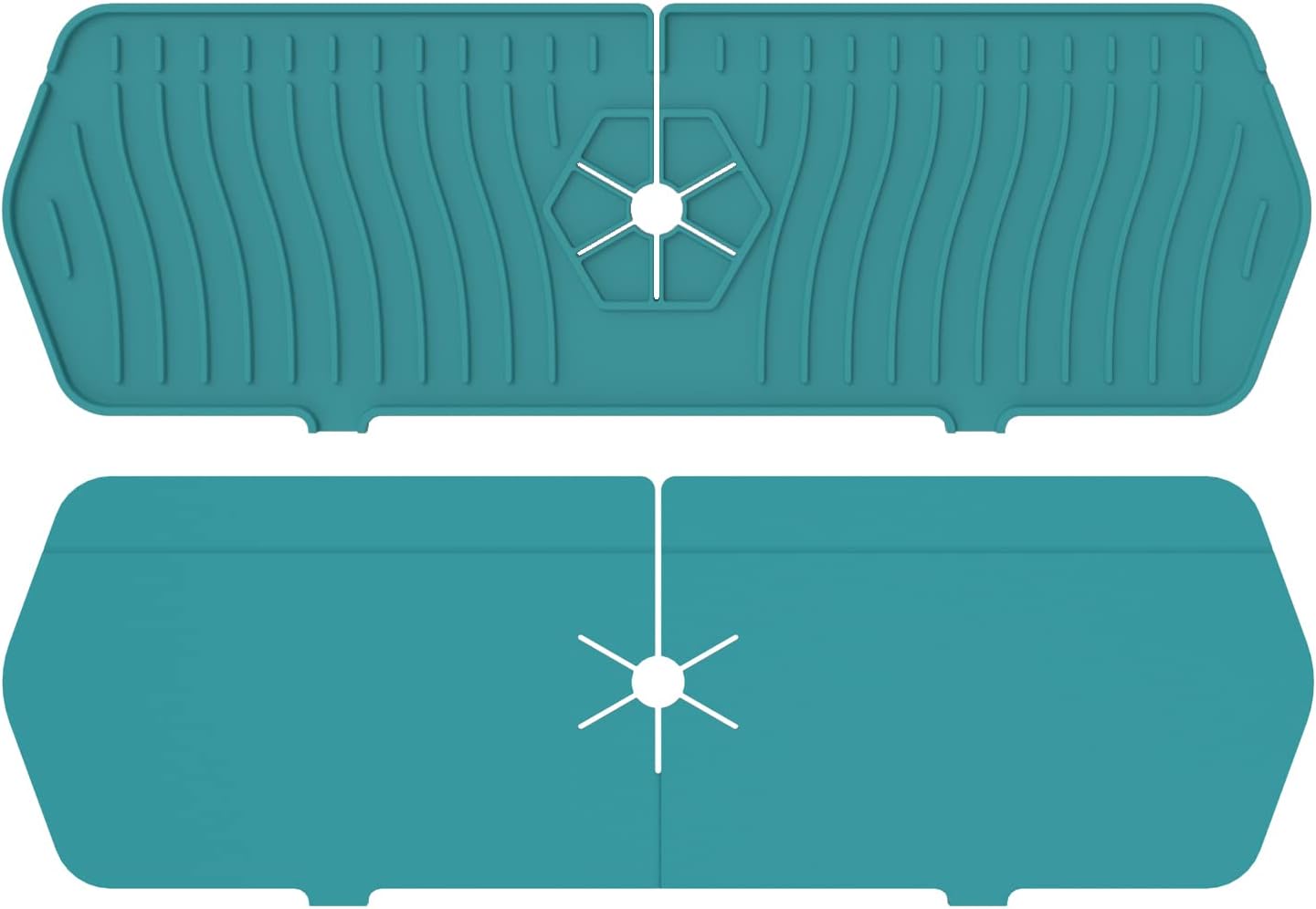 Large Size Kitchen Sink Splash Guard, 24"Silicone Faucet