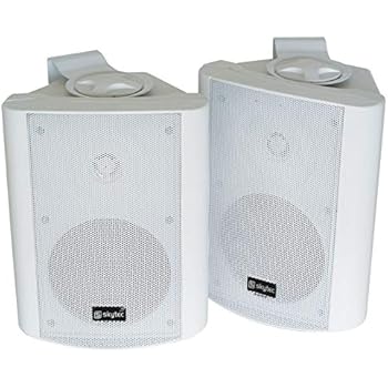 KIT SET VOOR FENTON SHFB55B 2 zwarte 2-weg speakers, 70 watt rms en 140 watt max impedantie 6 ohm hifi speakers voor thuis luisteren, per paar 3 gratis stickers