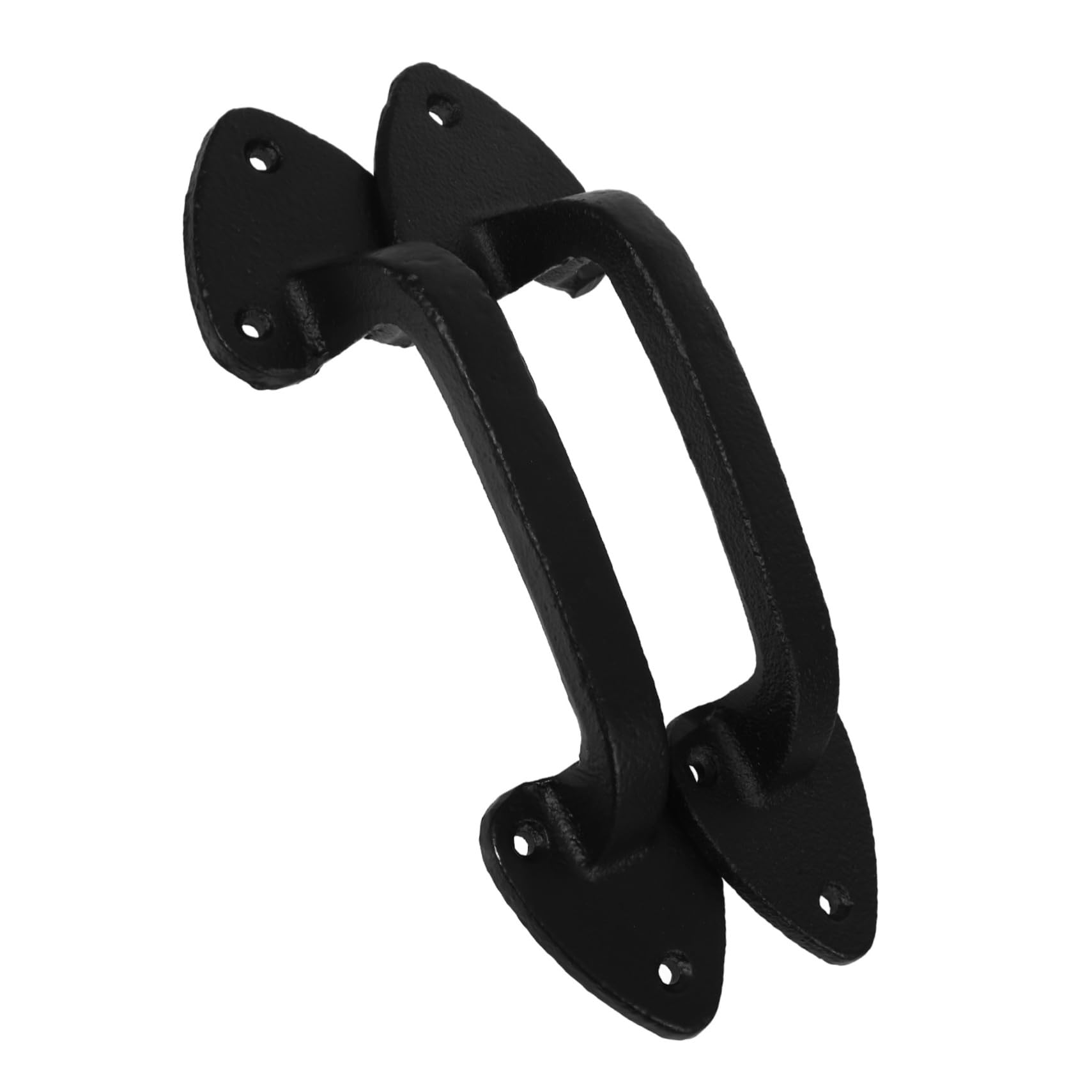 Poignée de porte fer forgé noir robuste GALPADA pour porte de cuisine, garage et portail extérieur