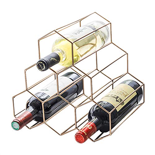 image for PENGKE Wine Rack Freestanding Wine Holder,6 Bottles Countertop Free-St