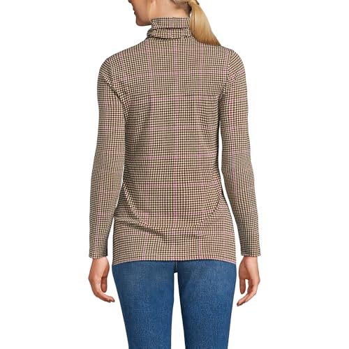 Image of Lands' End Lightweight Jersey Long Sleeve Turtleneck