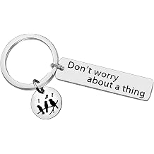 Ciyumu Dont Worry About A Thing Keychain Three Little Birds Jewelry Encouragement Friendship Gifts Best Friend Inspirational Keychain Inspirational Jewelry Motivational Gift for Family